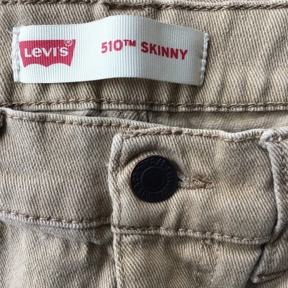 Levi’s 510 Skinny Khaki Denim Jeans - Size 16 - Picture 8 of 11